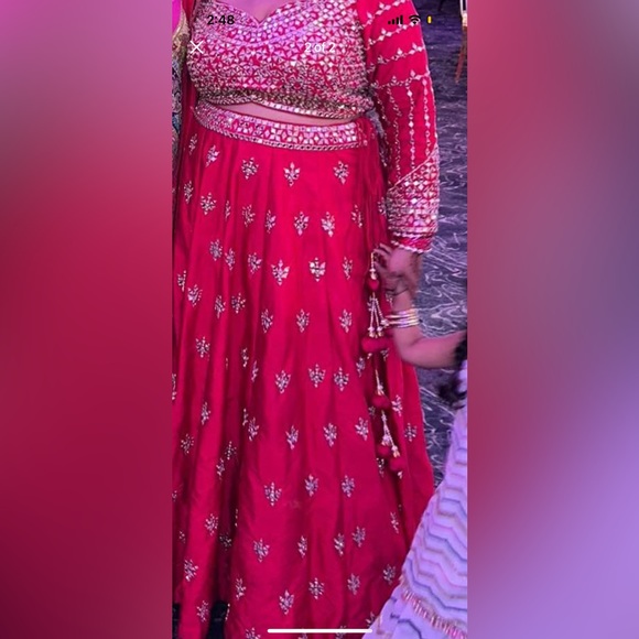 Beautiful bridal lengha size 44 - Picture 1 of 2